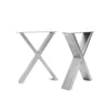 Industrielle Tischbeine mit X-Rahmen